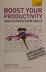 Tapa de Boost your productivity and achieve your goals