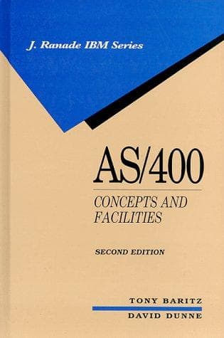 Tapa de AS/400--concepts and facilities