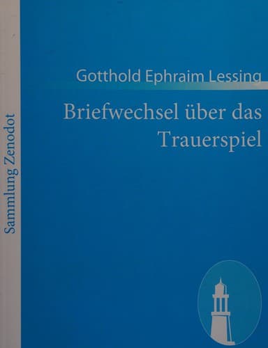 Tapa de Briefwechsel über das Trauerspiel