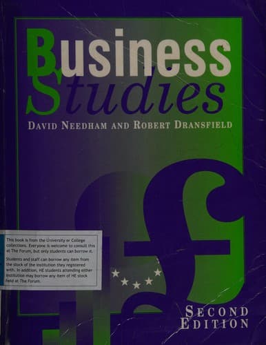 Tapa de Business studies