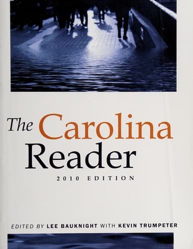 Tapa de The Carolina reader -- 2010 edition