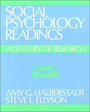 Tapa de Social psychology readings
