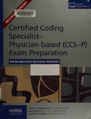 Tapa de Certified coding specialist--physician-based (CCS-P)