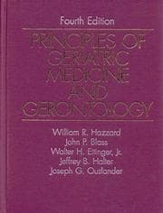 Tapa de Principles of Geriatric Medicine and Gerontology