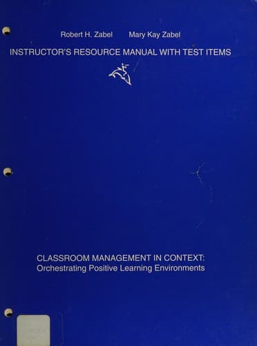 Tapa de Classroom management in context
