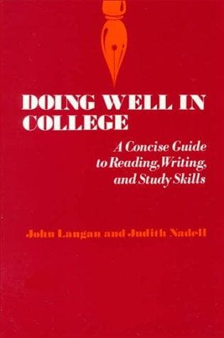 Tapa de Doing well in college