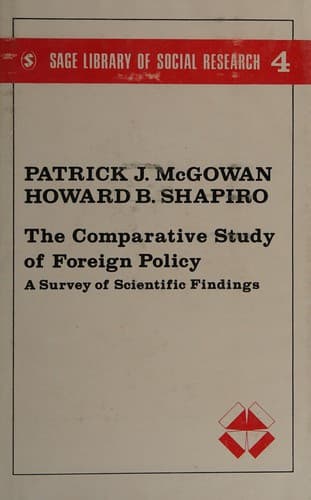 Tapa de The comparative study of foreign policy