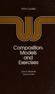 Tapa de Advanced composition: a book of models for writing