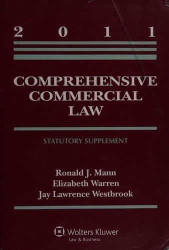Tapa de Comprehensive Commercial Law