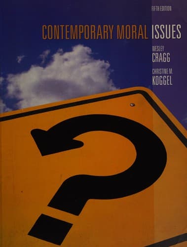Tapa de Contemporary moral issues