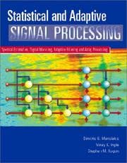 Tapa de Statistical and adaptive signal processing