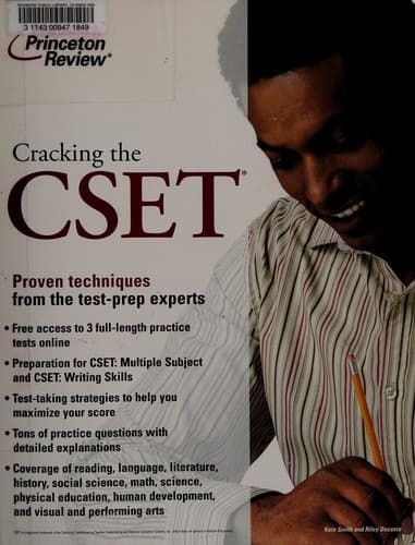 Tapa de Cracking the CSET