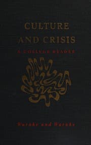 Tapa de Culture and crisis, a college reader