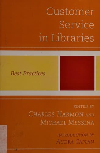 Tapa de Customer Service in Libraries