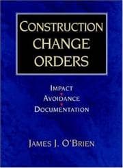 Tapa de Construction change orders