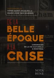 Tapa de De la belle époque à la crise