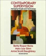 Tapa de Contemporary supervision