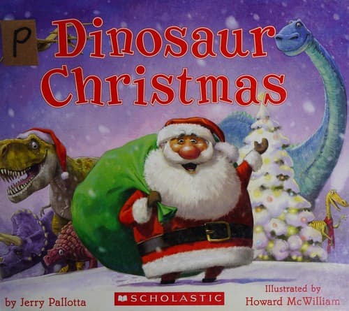 Tapa de Dinosaur Christmas