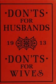 Tapa de Don'ts for husbands, don'ts for wives