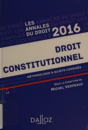 Tapa de Droit constitutionnel
