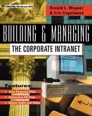 Tapa de Building and managing the corporate intranet