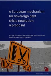 Tapa de A european mechanism for sovereign debt crisis res
