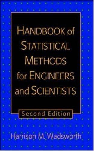 Tapa de Handbook of Statistical Methods for Engineers and Scientists
