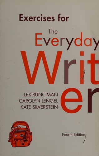 Tapa de Exercises for the everyday writer, fourth edition
