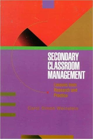 Tapa de Secondary classroom management