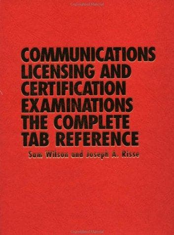 Tapa de Communications Licensing and Certification Examinations