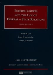 Tapa de Federal courts and the law of federal-state relations 2006