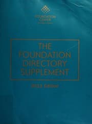 Tapa de The foundation directory supplement