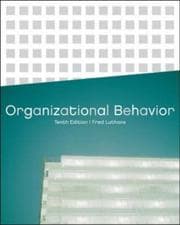 Tapa de Organizational Behavior, 10th International Edition