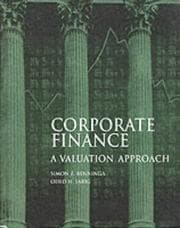 Tapa de Corporate finance