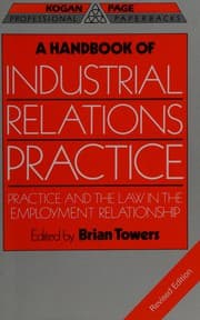 Tapa de A handbook of industrial relations practice