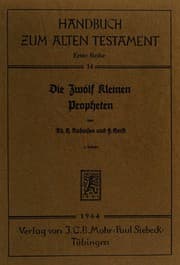 Tapa de Die zẅolf kleinen Propheten