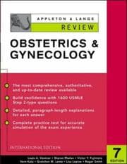 Tapa de Appleton and Lange's Review of Obstetrics and Gynaecology (Appleton & Lange's Quick Review)