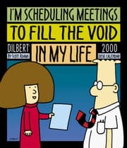 Tapa de I'm Scheduling Meetings to Fill the Void in My Life, Dilbert Desk Calendar