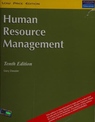 Tapa de Human resource management