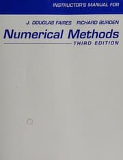 Tapa de Instructor's manual for Numerical methods