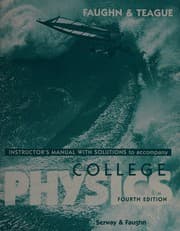 Tapa de Instructor's manual with solutions to accompany College physics