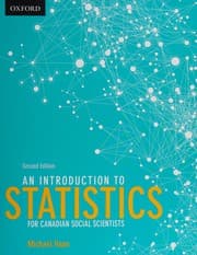 Tapa de An introduction to statistics for Canadian social scientists