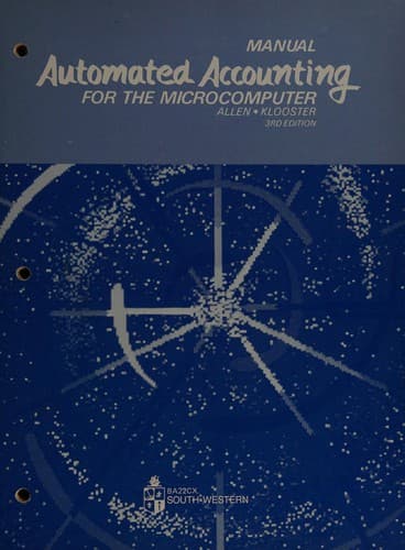 Tapa de Automated accounting for the microcomputer