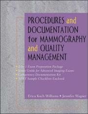 Tapa de Procedures and documentation for mammography and quality management