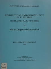Tapa de Resolutions and chronology in Euripides