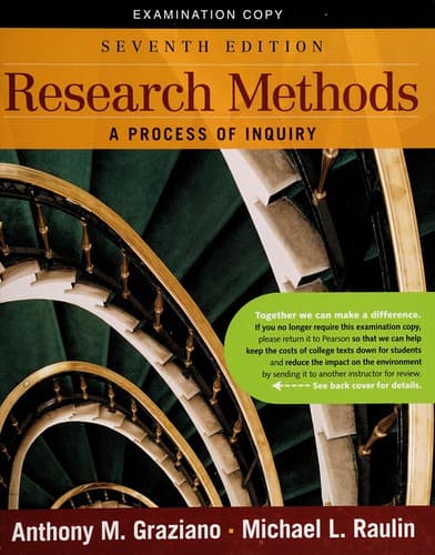 Tapa de Research Methods : A Process of Inquiry