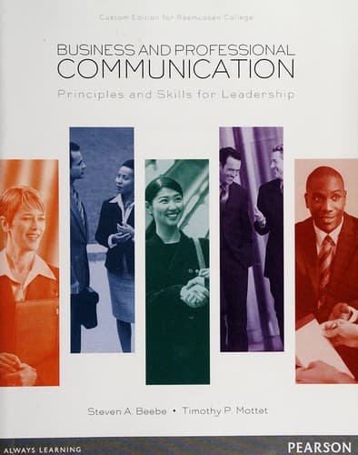 Tapa de Business and professional communication