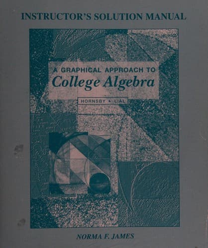Tapa de A Graphing Approach College Algebra&trigonometry Instr Solution Manual