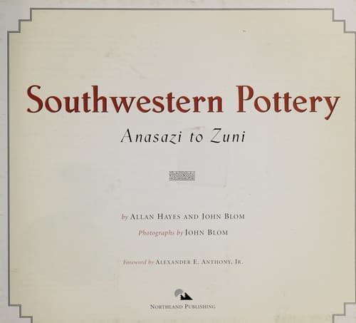 Tapa de Southwestern pottery