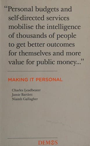 Tapa de Making it personal